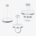 Triple Ring Crystal Chandelier