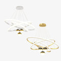 Triple Ring ball Chandelier