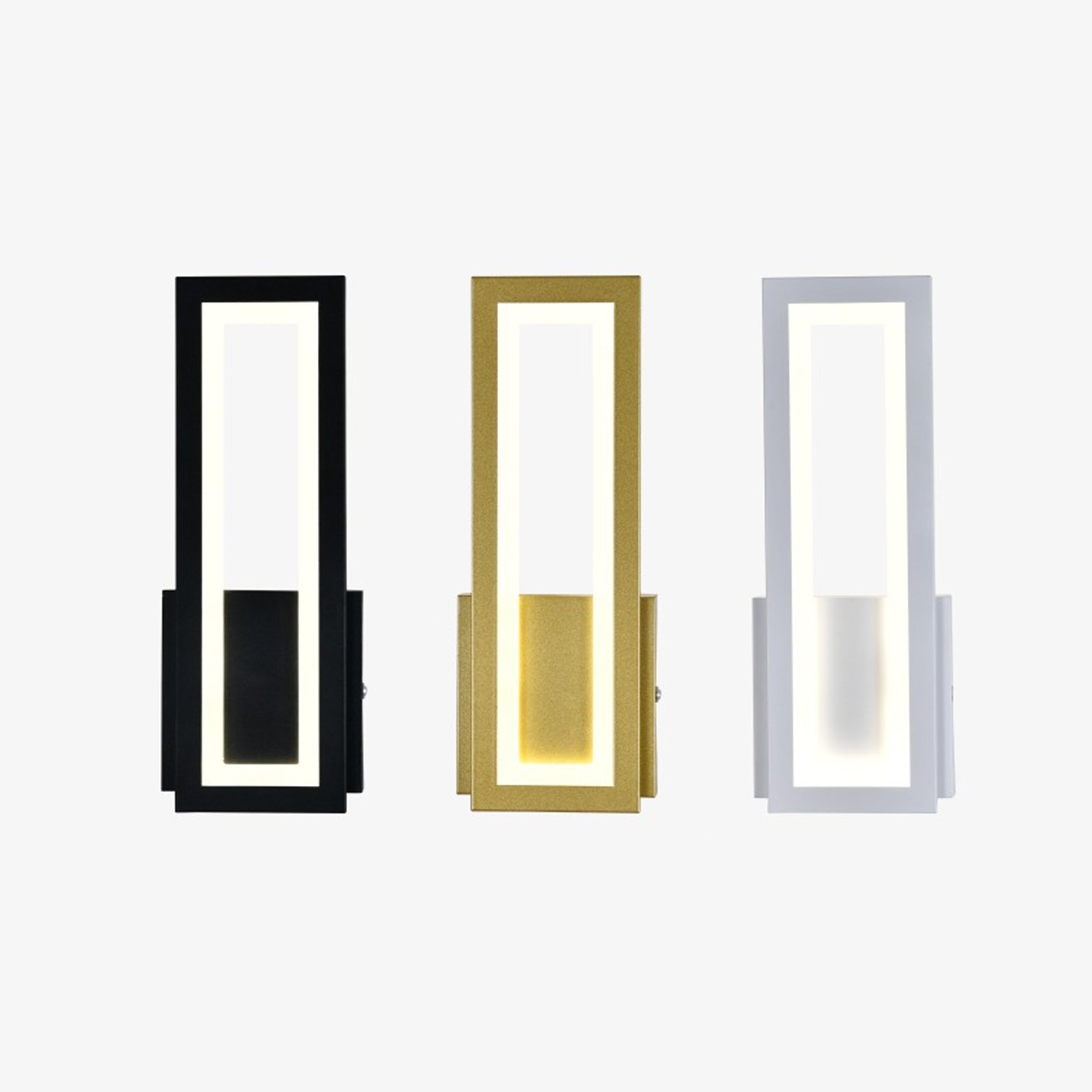 Aura square wall lamp
