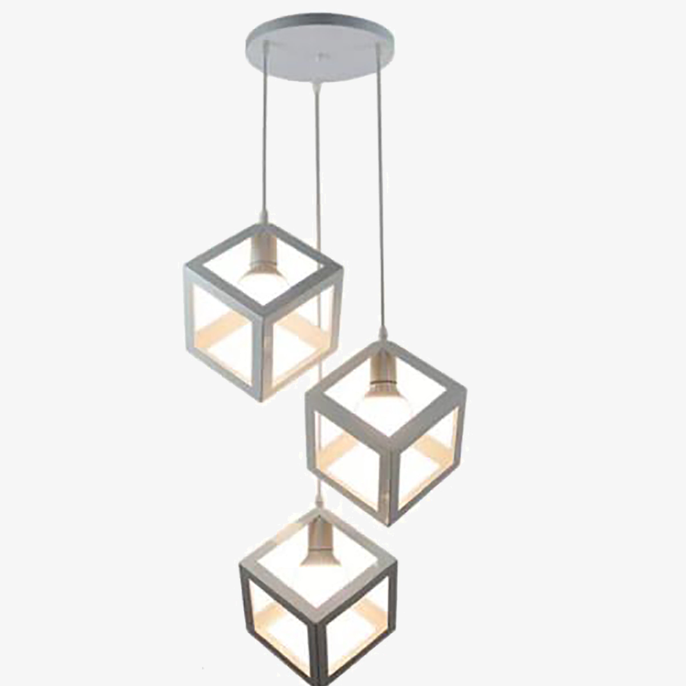 Black Metal 3 lights Pendant Light