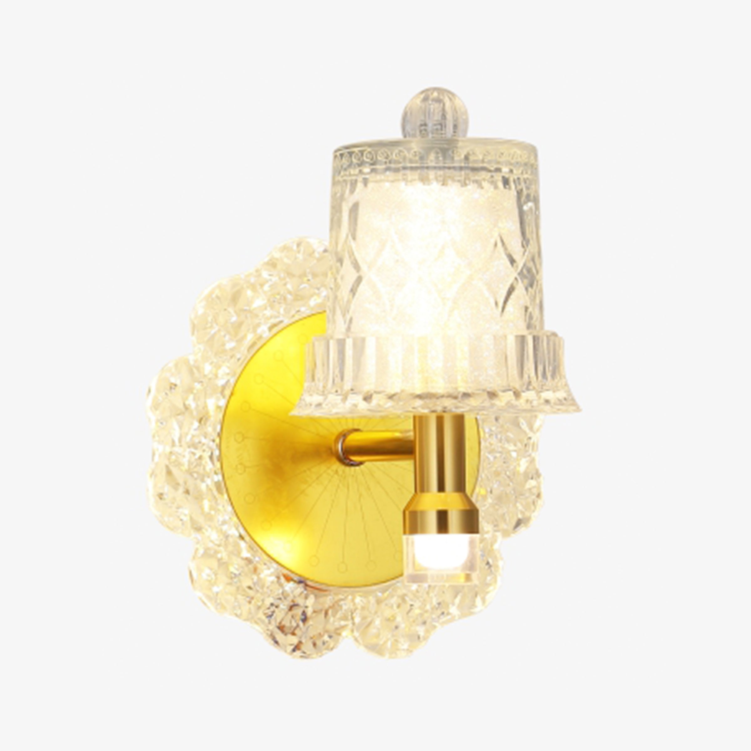 Ivory shine flower wall lamp