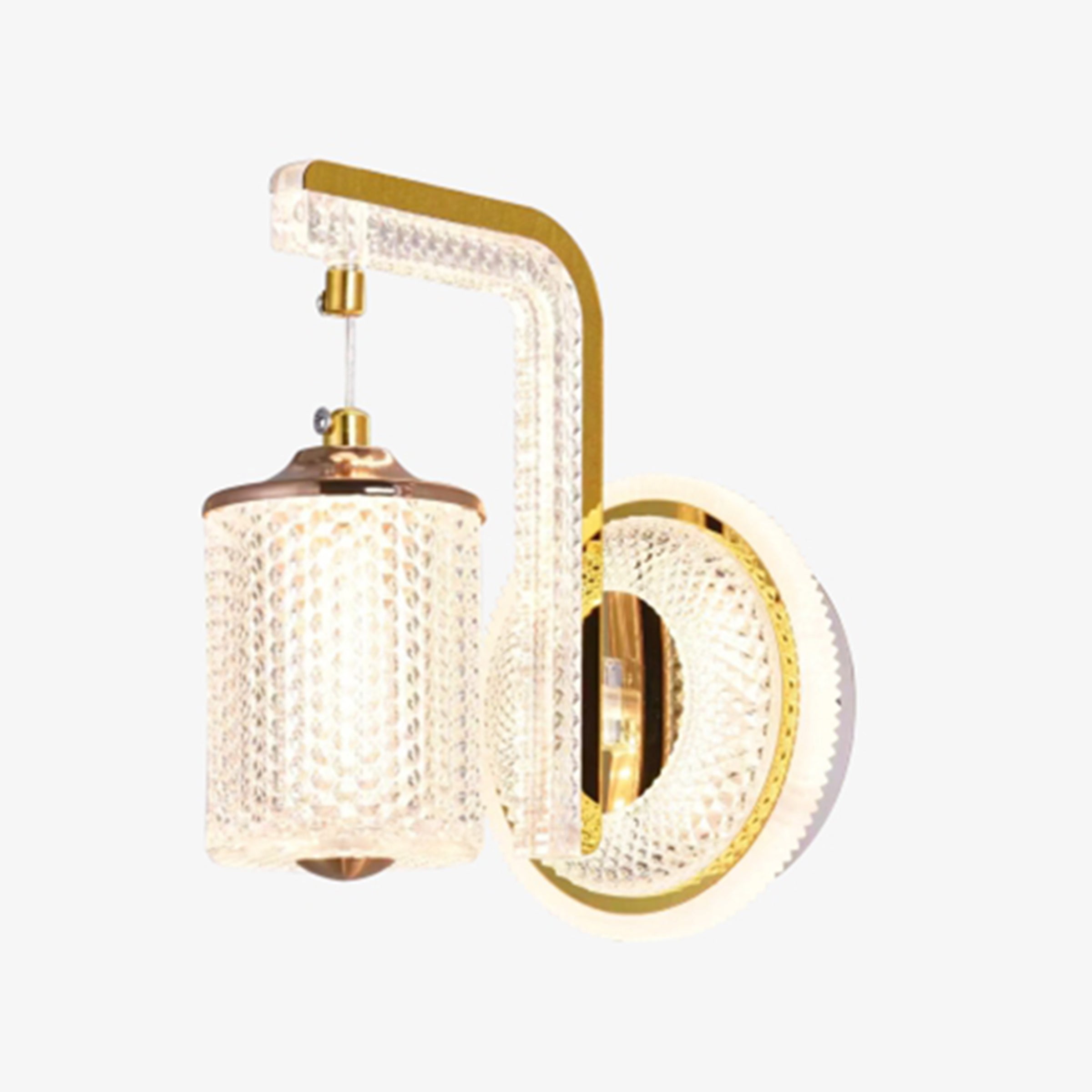 Ivory shine disco wall lamp